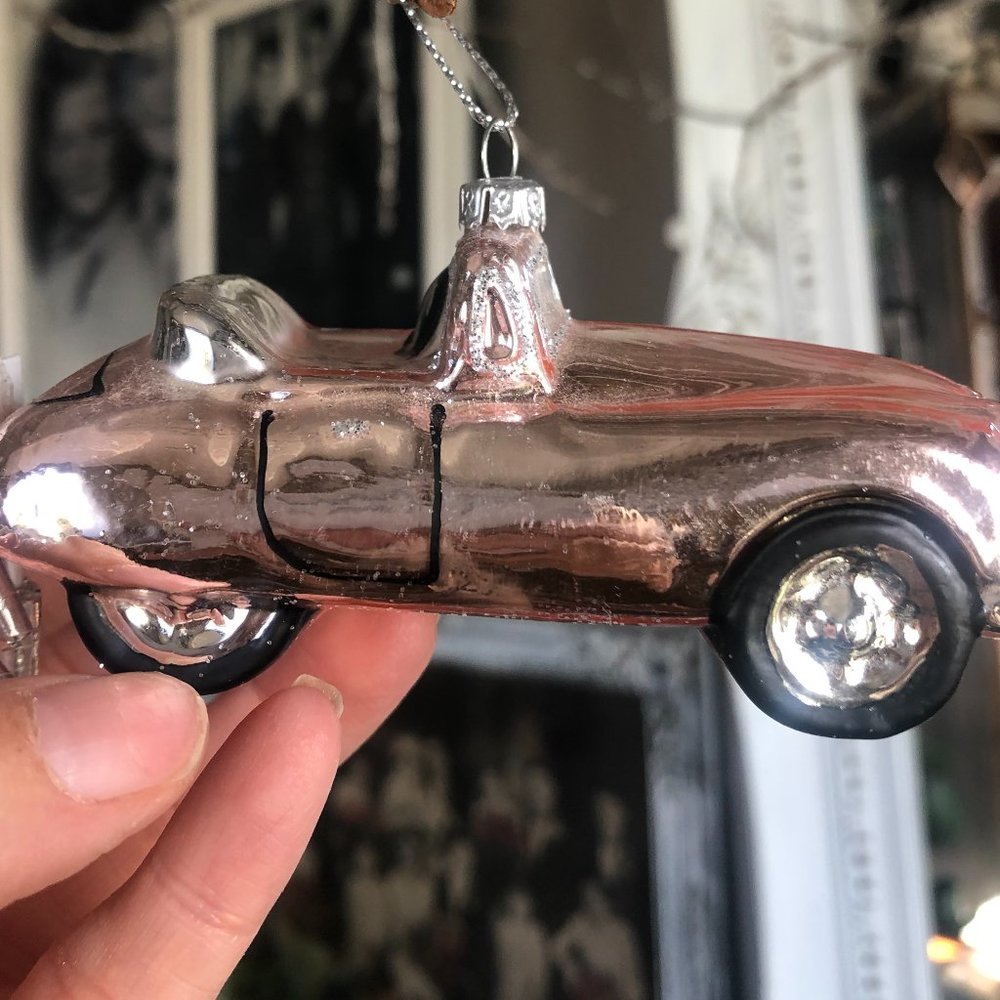 WEST ELM JUST MARRIE BLUSH COLORED CAR WITH HANGING CANS NWT - Picture 5 of 10